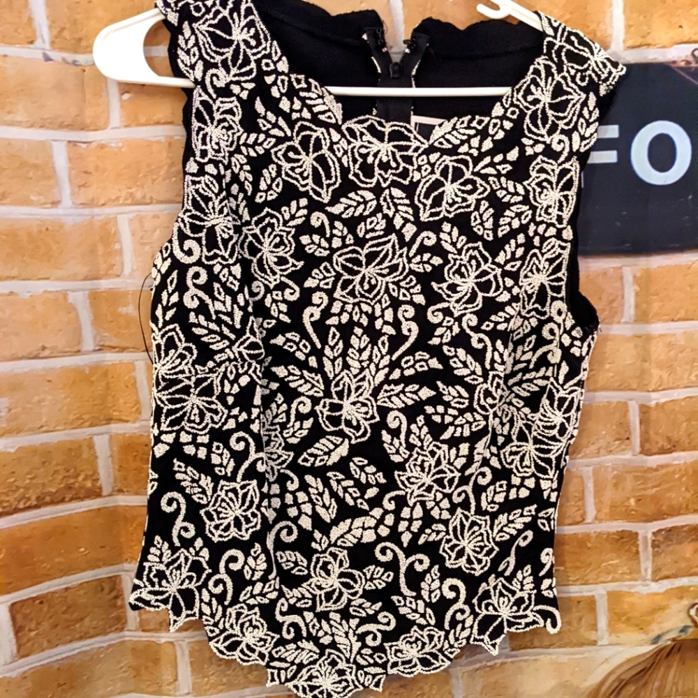 Vintage fully beaded tank
